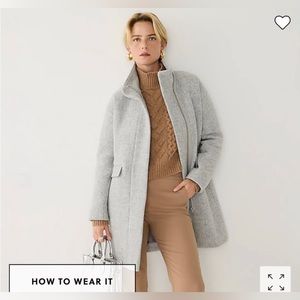 J-Crew Grey Cocoon Coat